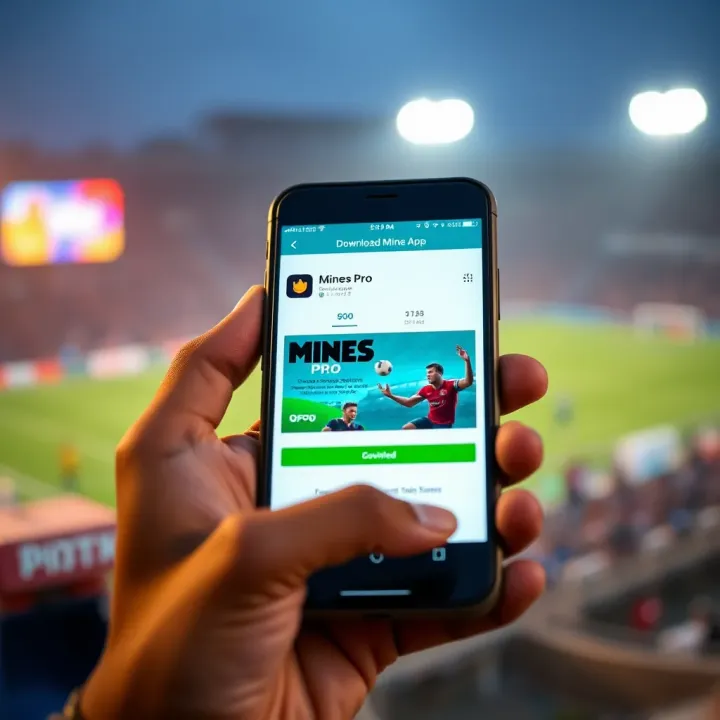 Downloading Mines Pro App on Nigerian Device via SportyBet Mobile device screen displaying download confirmation for Mines Pro app on Nigerian device
