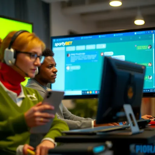Contacting SportyBet Customer Care for Assistance Customer support representative assisting SportyBet user via online chat