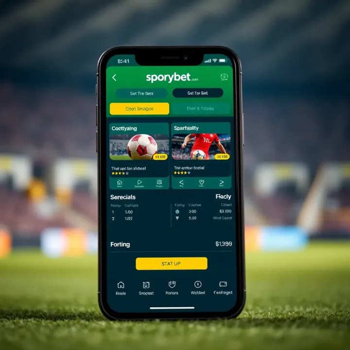 Comparison between the old SportyBet app layout and modern mobile betting applications