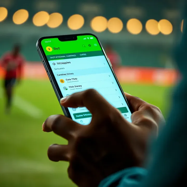 Exploring Withdrawal Options on SportyBet App User navigating SportyBet app withdrawal options on mobile device