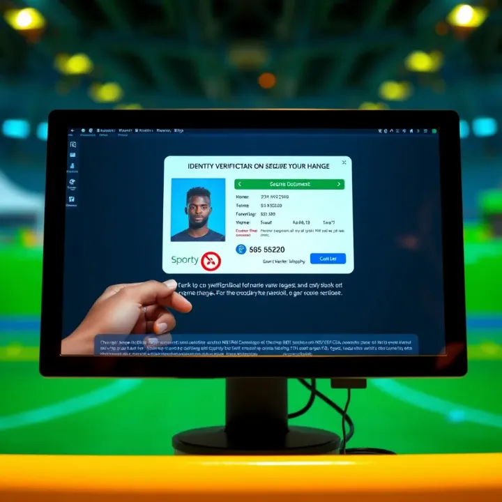 Identity Verification for Secure Name Changes on SportyBet Verification documents displayed on a digital screen for identity confirmation