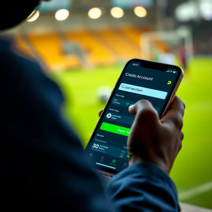 Creating a New Account on SportyBet App User registering an account on the SportyBet mobile application