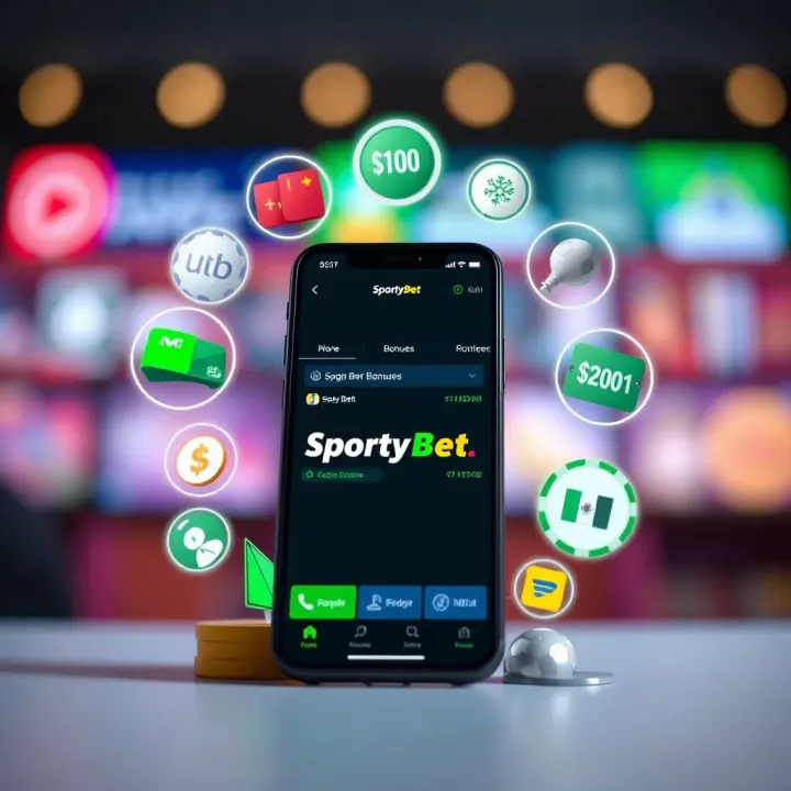 Maximizing Betting Bonuses Using SportyBet Promo Codes Illustration of betting bonuses and rewards icons around a smartphone