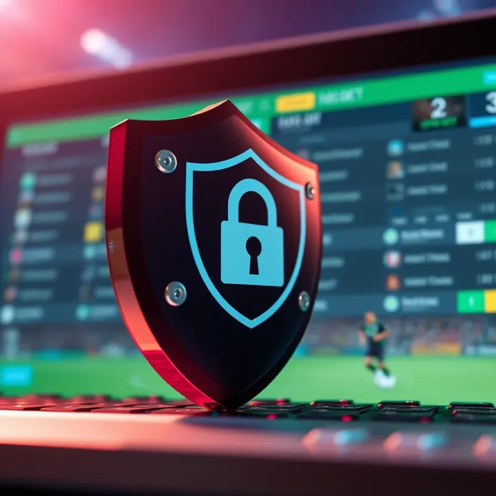 Ensuring Account Security on SportyBet Platform Secure online betting account protection with shield and lock icons