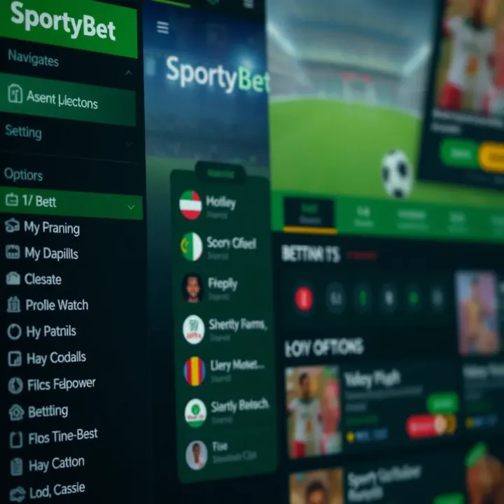 Exploring SportyBet Nigeria Platform Features Navigation menu displaying betting options on SportyBet after successful login