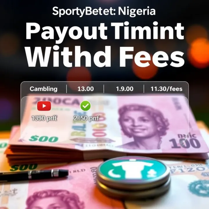 Understanding Payout Timing and Fees for SportyBet Withdrawals Graphic illustration of Nigerian currency and digital transaction icons indicating payout timing and fees