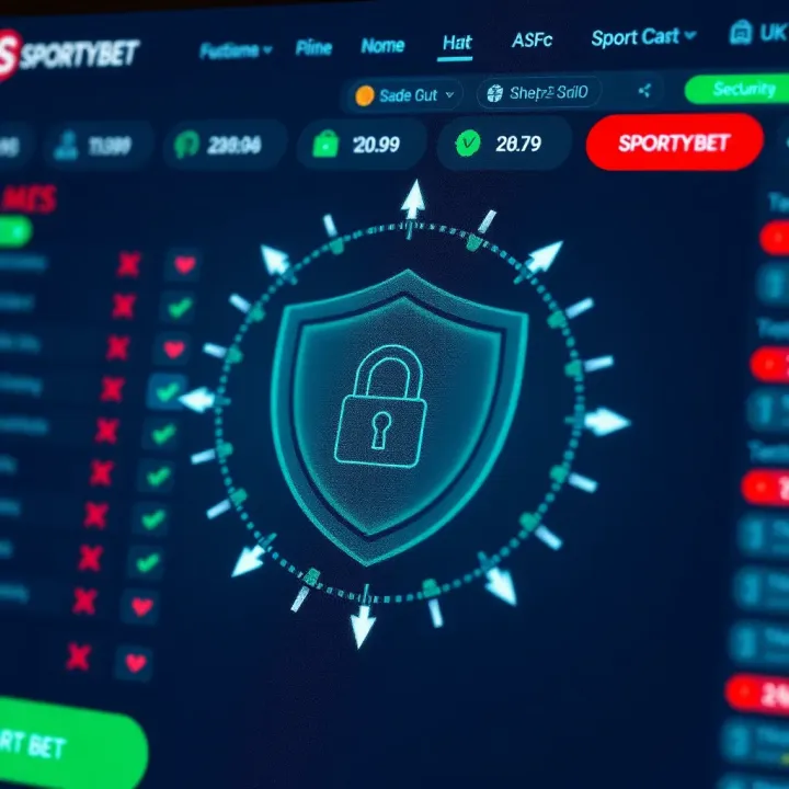 SportyBet Security Features and User Protection Secure online betting platform with encryption shield symbol