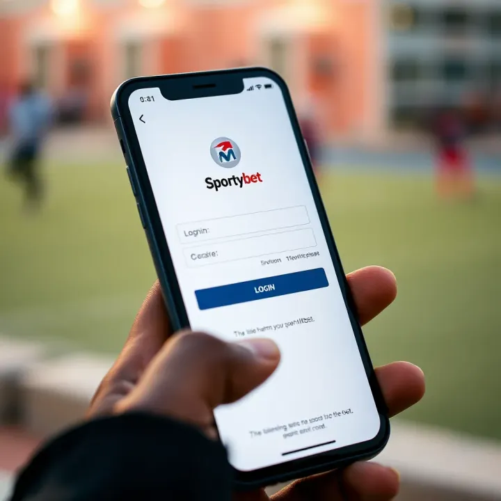 Mobile screen displaying the MLite Sportybet login interface in Nigeria