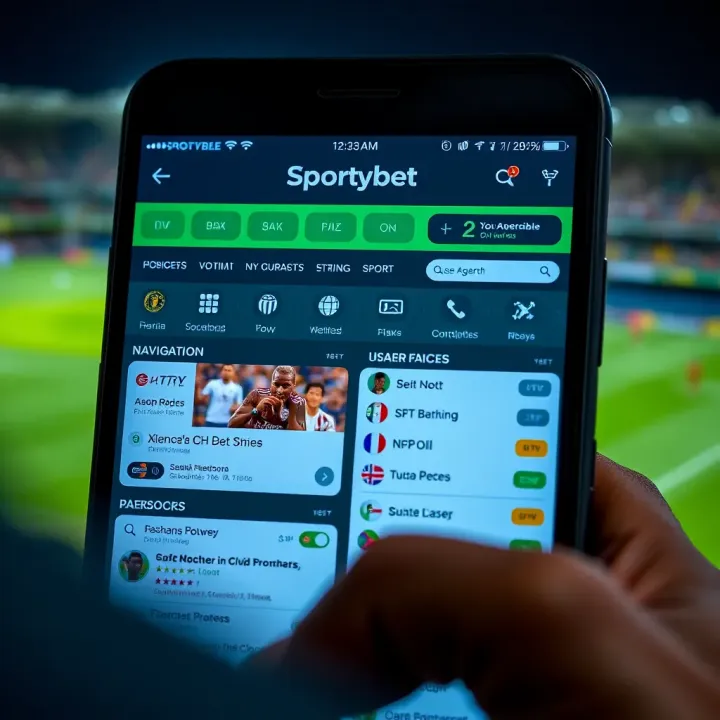 Navigating the Old Sportybet Mobile Platform User dashboard on old Sportybet mobile showing navigation menus and betting features