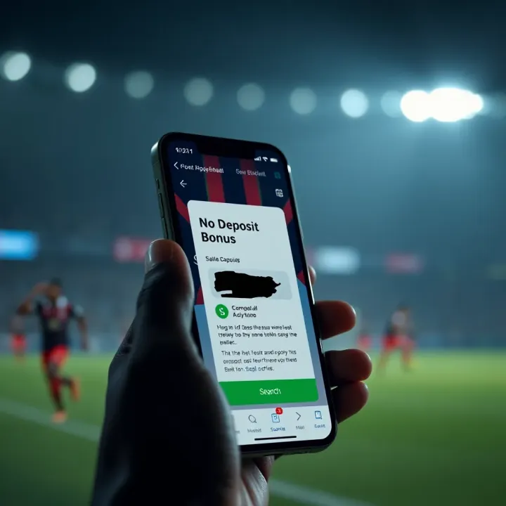 Overview of No Deposit Bonus in Nigeria's Online Betting Digital illustration of a mobile phone displaying a no deposit bonus notification on an online betting platform