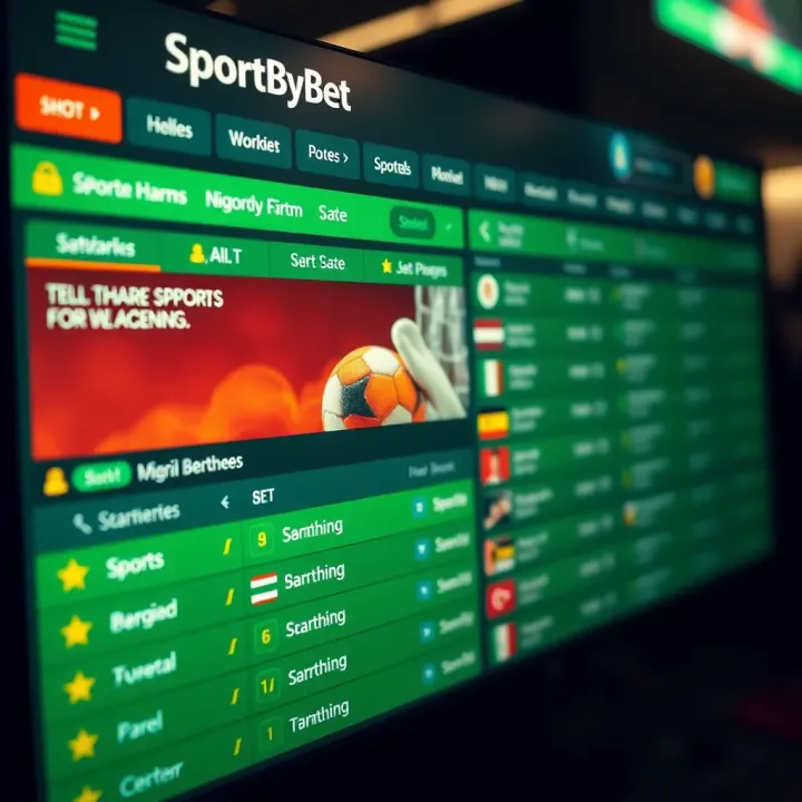 SportyBet Nigeria Online Betting Platform Interface Interface displaying sports betting options on SportyBet platform in Nigeria