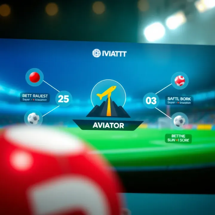 Graphical representation of the SportyBet Aviator betting interface showing various betting options and a rising plane symbol