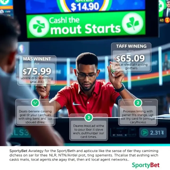 Effective Cashout Strategy in SportyBet Aviator Illustration of a player cashing out winnings with highlighted timing and strategy elements in an online betting game