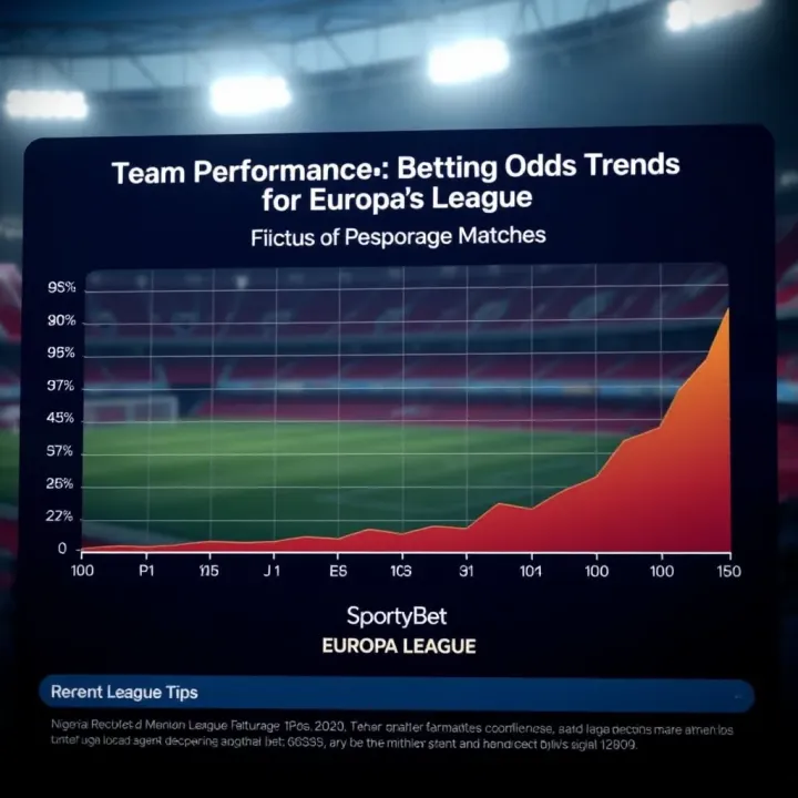 Graph displaying recent team performance and betting odds trends for upcoming Europa League fixtures