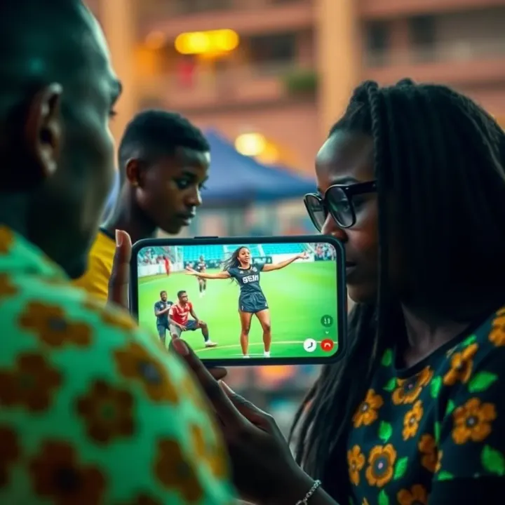 Social Media Reactions to the SportyBet Girl Trending Video Social media users reacting to a viral video on a smartphone screen