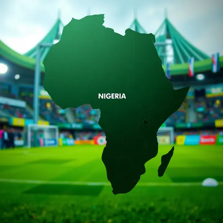 SportyBet's Regional Influence in African Betting Markets Map highlighting Nigeria and neighboring African countries representing SportyBet's market presence