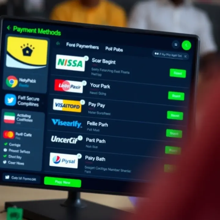 Secure Payment Methods on SportyBet for Nigerian Bettors Display of various secure payment options available on SportyBet platform for Nigerian users