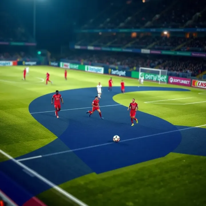 Tactical Analysis of Serie A Matchups for Betting Insights Football pitch with tactical formations and player movements highlighted for Serie A match analysis
