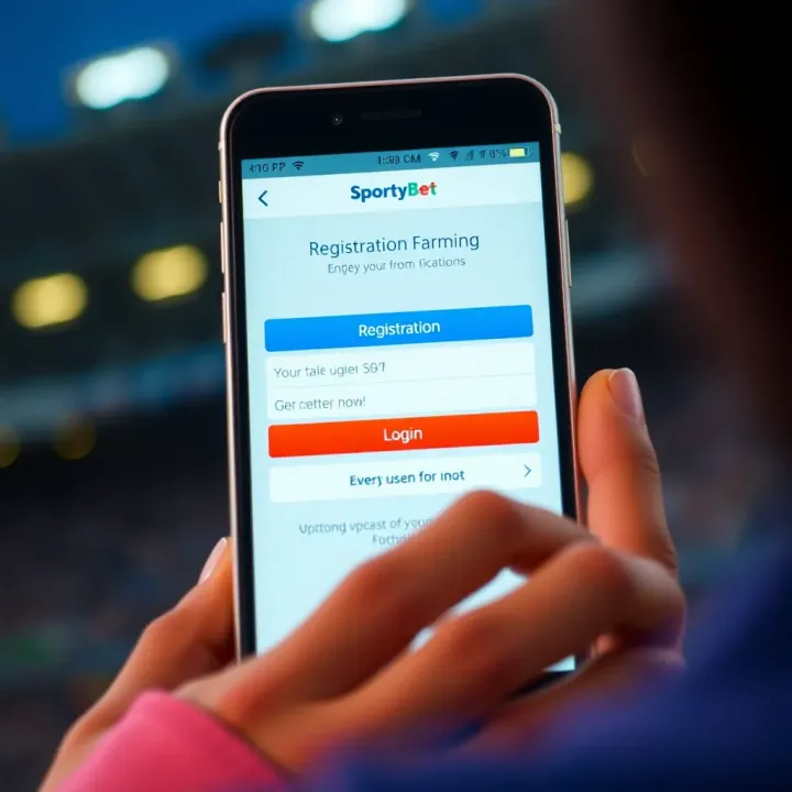 SportyBet 2013 Mobile Platform Registration Form Display of the registration form on the 2013 SportyBet mobile platform highlighting user input sections